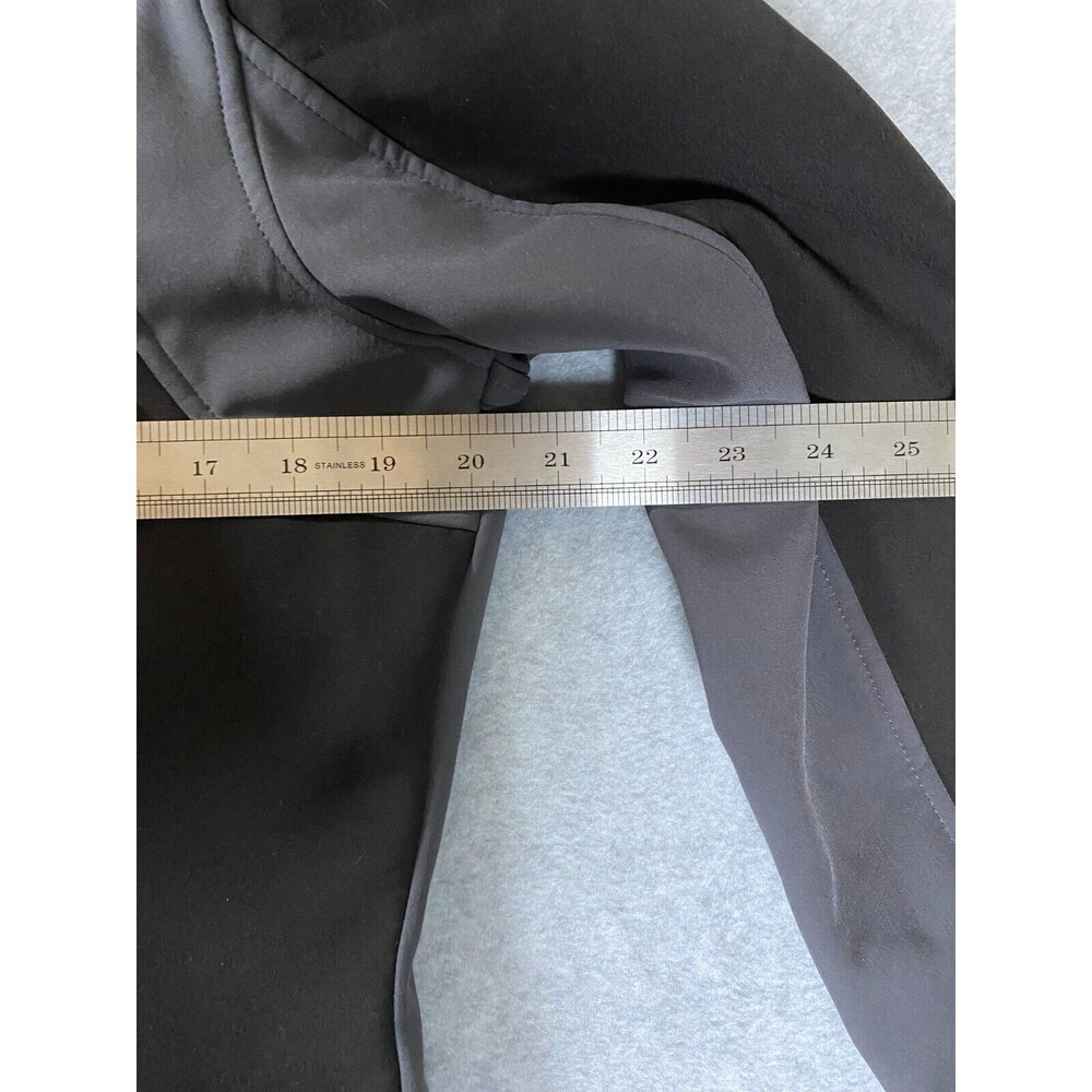 Minus Zero Jacket Women's M Black‎ Gray Fleece Lined Stretch Mock Neck Full Zip - Picture 10 of 11